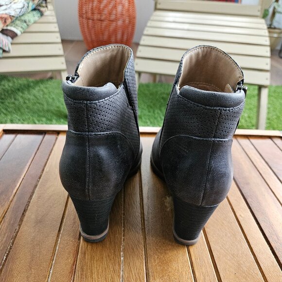 Soul Naturalizer Wedge Zip Up Ankle Bootie Style Hailey 2 - Picture 4 of 9